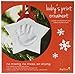 Tiny Ideas Newborn Star Babyprints Ornament, Baby's First Christmas Holiday Keepsake, Newborn Handprint or Footprint Clay Kit, Easy No-Bake DIY Impression, Gender-Neutral Baby Gift
