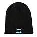 Homedeco Soft Warm Beanie Hat Wireless Bluetooth Smart Cap Headset Headphone Speaker Mic Bluetooth Hat with Touchscreen Gloves (Black)