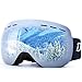 OTG Ski Goggles for Men Women, Detachable Dual Spherical REVO Lens UV400 Protection Anti Fog Skiing Goggle Over the Glasses for Snowboarding,Snowmobile Winter Snow Sport