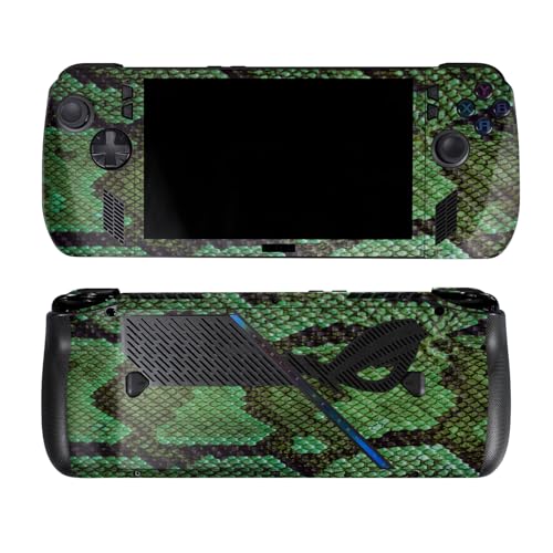 Carbon Fiber Skin Compatible with Asus ROG Ally X - Green Serpent - Premium 3M…