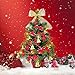 shine4FUN Mini Tabletop Christmas Tree 20in Artificial Small Christmas Tree with Cones and Battery Operated 8 Modes LED String Lights Little Christmas Tree Mini Christmas Tree for Home Office Decor