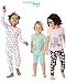 Simple Joys Toddler Girl's 6 piece Snug Fit Cotton Pajama Set Sleepwear, Donuts/Zebra/Dots, 2T