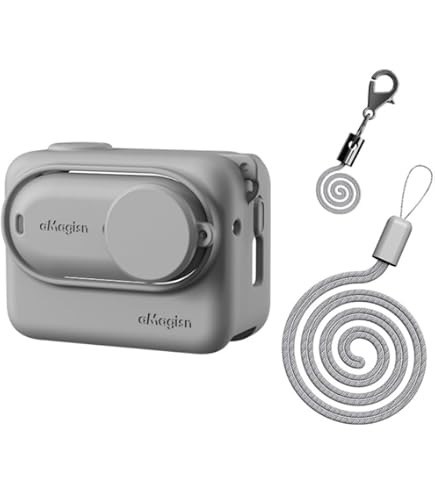 Geekria Custodia Rigida Da Trasporto Per Insta360 GO 3 E GO 3S – Con Scomparti Per Accessori, Grigio Scuro