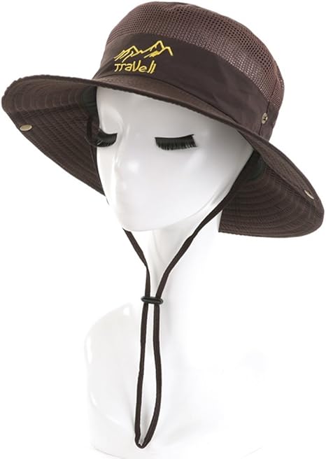 Amazon Co Jp メンズ夏の帽子夏の帽子太陽の帽子 日焼け止め通気性のメンズアウトドアスポーツ釣り 6色のオプション Color Brown ホーム キッチン