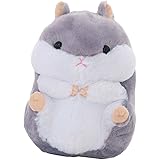 Jili Online Cartoon Hamster Hugging Body Pillow Soft Plush Stuffed Animal Doll Toys Gifts - Gray L