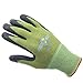 Golden Scute 3 Pairs Bamboo Fiber Working Gloves, Micro-Foamed Nitrile Coating Safety Work Gloves for Gardening, Fishing, Clamming, Restoration Work (Small/Size 7)