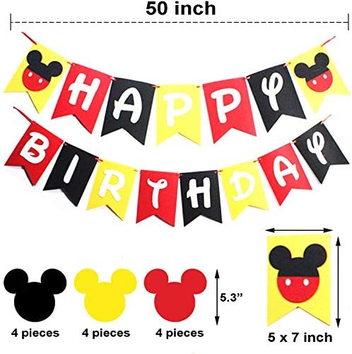 ミッキーマウス パーティー用品キット ハッピーバースデーバナー フラッグ ガーランド ウェルカムハンガー ドアサイン ミッキーマウス記念品 ミッキーマウステーマ子供誕生日パーティー装飾 B0bqstkb 2 990円 日本最大級の品揃え新作 大人気 正規品送料無料 激安