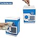 Money Bank,Samate Cartoon Electronic ATM Password Piggy Banks New Great Gift Toy for Children Kids Can Auto Scroll Paper Money for Children Fun Toy (Blue)
