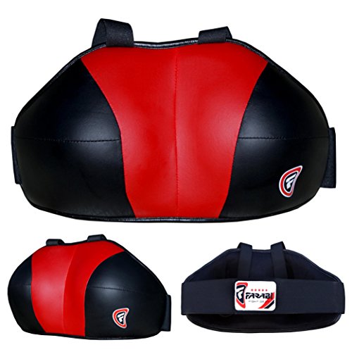 Farabi Ladies Chest Guard Chest Protector Breast Protection Boxing MMA Muay Thai Martial Art Protective gear Chest Guard (Red Black, S/M)