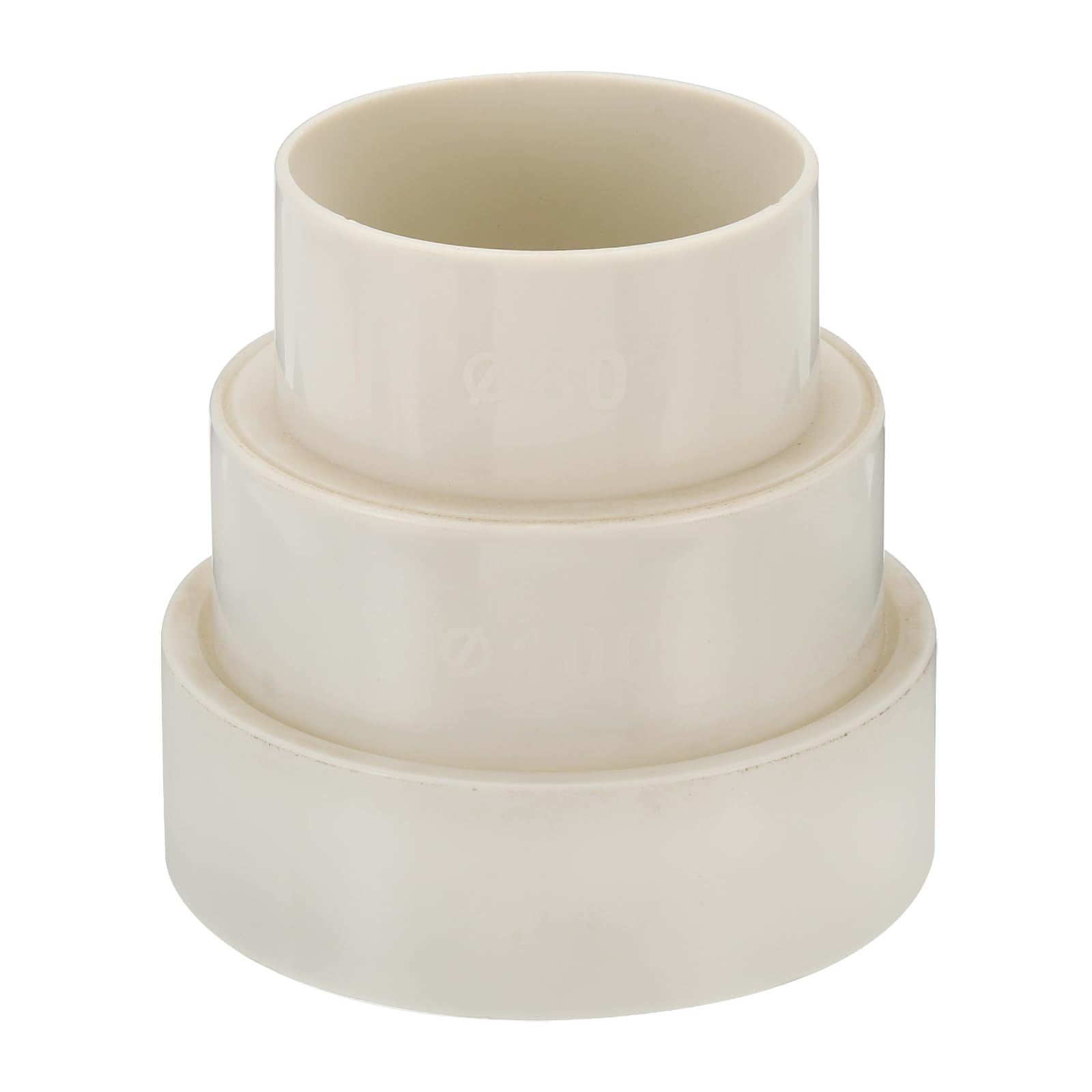 PATIKIL 4.5" to 4" to 3" Duct Reducer, Duct Connector Ducting Inline Adapter Increaser ABS Plastic Vent for HVAC Heating Cooling Air Ventilation