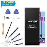 JANBOTEK Battery Model iP6 Plus - Replacement Kit with Tools, Adhesive & Instructions - New 2915 mAh 0 Cycle Battery - 24-Month Warranty