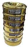 Standard Brass Sand Test Sieve Set with Lid & Pan