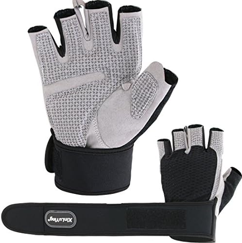 AHAHA Anti-slip Gym Workout Gloves Dumbbells Gloves Half-finger Training gloves for Weight Lifting,Fitness, Exercise,Cycling,Running,Yoga for Men & Women