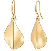 YKKZART Gold Earrings 14k Gold Plated Hoop Earrings Dainty Pearl hoop Disc Coin Bead Starfish Teardrop Circle Dangle Drop Earrings for Women Hypoallergenic Jewelry Gifts