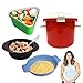 Rapid Brands 4-Piece Rapid Microwave Cookware Set for Healthy & Quick Cooking | Perfect for Dorm, Small Kitchen, or Office | Dishwasher-Safe, Microwaveable, & BPA-Free