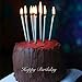 Astra Gourmet 12 Count Long Metallic Birthday Candles in Holders for Birthday Cakes Decorations, Silver