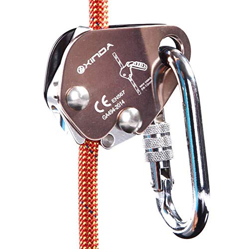 HWPYSLV Outdoor Climbing Rope Grab Fall Protection Device, Anti-Fall self-Locking Device, Fuse, Outdoor Safety Lock,1,A - Thumbnail 2