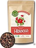 Hibiscus Tea Organic | 8 oz Reseable Bag , Bulk | 100% Organic Hibiscus Flowers | Extra Grade, Herbal Tea | Loose Leaf | by Eat Well Premium Foods