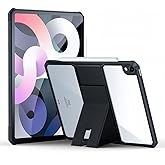 Clear Case for iPad Air 11 Inch M3 2025/ Air 11 inch M2 2024, iPad Air 5th/4th Generation 10.9" 2022/2020 Case with Stand Transparent Back Cover Kickstand Slim Light Drop Safe