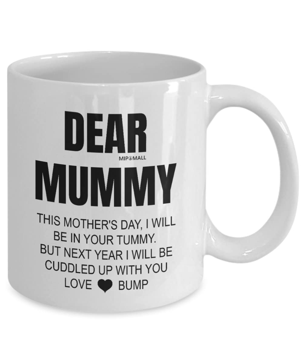 MIPOMALL Mum to be Gifts, This Mothers Day Gift, to Mummy from Bump Baby, Ill Cuddle with You, Funny Coffee Mug Tea Cup, Present for Christmas - wm0092