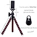Moonor Flexible and Adjustable Octopus Style Tripod Stand Universal with Smartphone Holder Mount for iPhone, Cellphone, SLR DSLR Cameras and Remote
