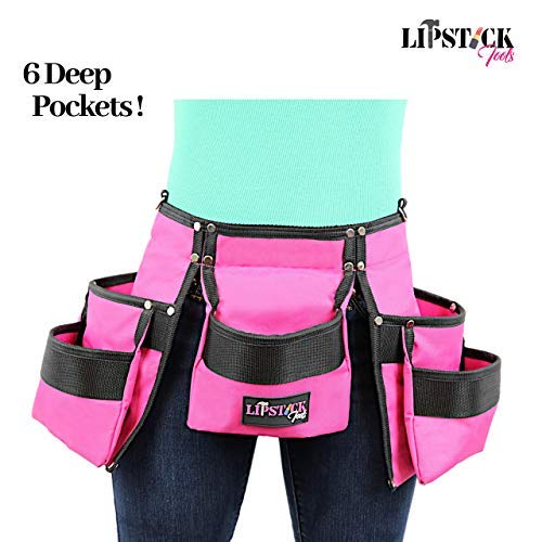 Pink Tool Belt For Women. Keep Your Gardening and Home Improvement Tools Within Hands Reach