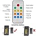 GRDE Remote Control Projector Light With Built-in Music Player 12 LEDs 7 Color Changing Modes Ocean Wave Projector Night Light for Bedroom Living Room (Black)