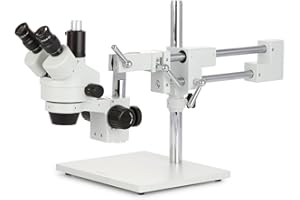 AmScope SM-4TP Professional Trinocular Stereo Zoom Microscope with Simultaneous Focus Control, WH10x Eyepieces, 7X-45X Magnif