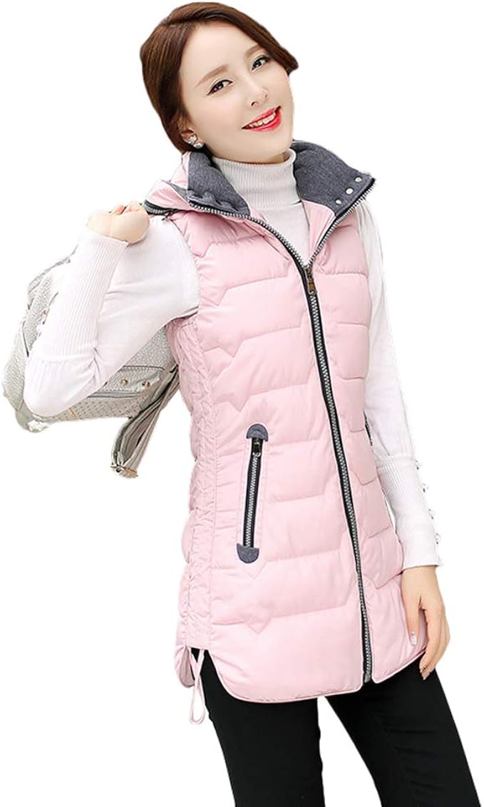Minetom Damen Steppweste Mit Reißverschluss – Ultraleicht, Warm & Mit Taschen Für Übergangszeit & Winter
