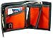 Men's Wallet. Bifold w/Inside Hook & Loop Pocket. Bright Orange w/Gray Trim.