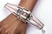 Susenstone®Fashion Pierced Heart Pearl Love Friendship Leather Charm Bracelet