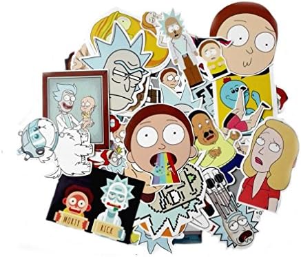 35Pcs Rick and Morty Stickers Decal For Snowboard Laptop Luggage Car Fridge DIY Styling Vinyl Home Decor