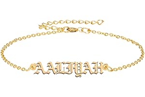 Personalized Name Bracelet Engraved Anklet with Any Customized Name Stainless Steel Christmas Birthday Gift Jewelry for Coupl