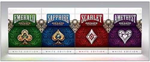 ORNATE White Edition Playing Cards (Emerald) by HOPC - Trick