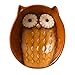 Grasslands Road 4-Piece Faux Bois Serving Tray with Owl Bowls, 12-Inch