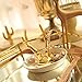 PuTwo Jewelry Tray Antlers Shaped Ring Holder Ceramic Jewelry Dish for Ring Earring Necklace Bracelet Jewelry Stand Gift for Birthday Christmas Wedding for Women Girl Friends - Gold