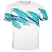 RAISEVERN Unisex Casual 3D Pattern Printed Short Sleeve T-Shirts Top Tees