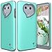 LG G6 Case, Vena [vLove] Heart Shape | Dual Layer Protection, Hybrid Bumper Cover Case for LG G6 - Teal / Gray