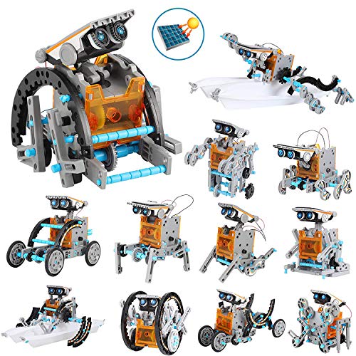 OFUN Solar Roboter Kinder 12 in 1, STEM Bausatz Lernspielzeug Konstruktion Bauset mit Solar Wissenschaft…