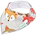 10-Pack Unisex Baby Bandana Drool Bibs for Babies,Toddlers - Organic Cotton Absorbent Bib Bandana (Neutral Pattern)