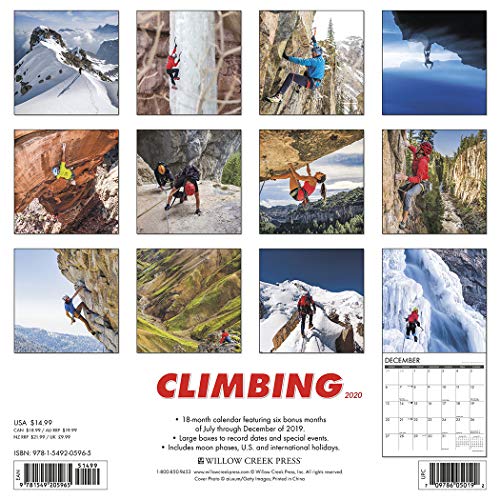 Climbing 2020 Wall Calendar