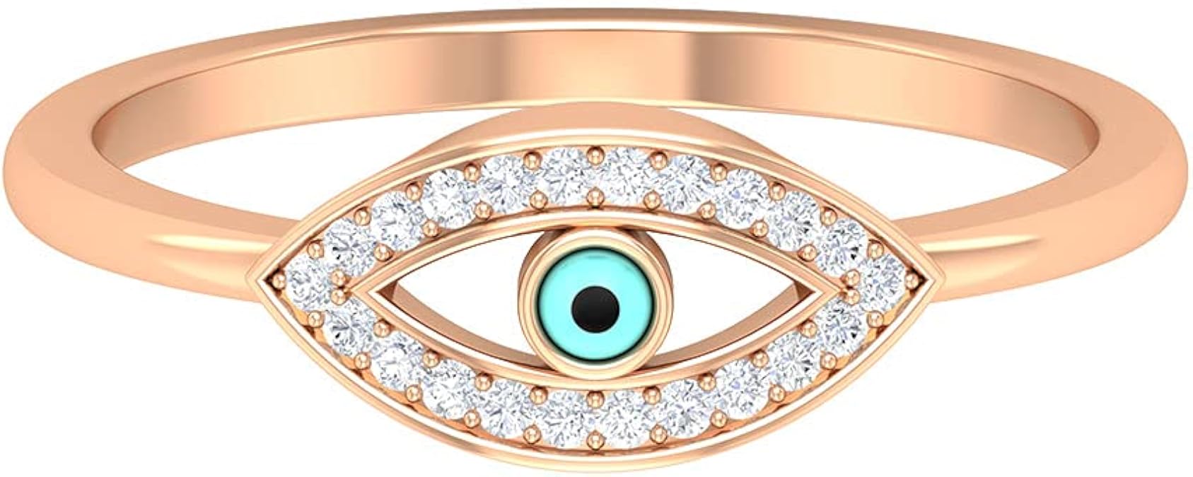 evil eye enamel ring