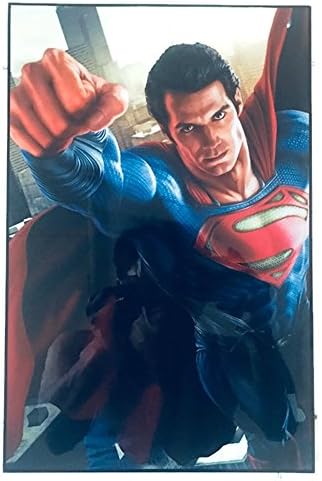 Agility Framed Superman (Superman Teaser) 10”x15” Poster in Basic Solid Wood Frame Wall Art