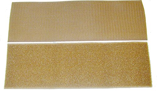 Gourd 4" Wide Sew On Hook and Loop - 12"of Hook 12" of Loop Per Package (Brown)