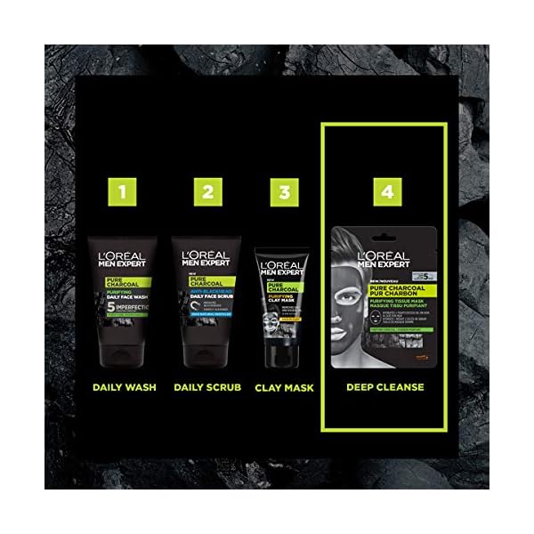 LOreal-Men-Expert-Pure-Charcoal-Purifying-Tissue-Face-Mask-for-Men-30g L'Oréal Men Expert Pure Charcoal Purifying Tissue Face Mask for Men 30g