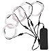 ZITRADES EL Wire Kit 5 by 1M, Portable Neon Lights for Parties, Electric Forest, Halloween, Blacklight Run, DIY Decoration, Christmas (White)