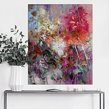 Moderne Kunst Wandbild Wohnzimmer Wand Dekoration 70×70cm Bild