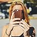 NeWisdom iPhone 7 Plus Wood Case, iPhone 8 Plus case Wood, Slim Soft Rubberized Wood Cover