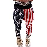 PanDaDa Baby Boys Harem Pants Stars Striped Fashion Flags Trousers Bottoms