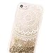 uCOLOR XX Case for iPhone 6S 6 7 8 SE 2nd SE 2022 Released Transparent Clear Case Hybrid TPU Bumper + Hard Back Cover Compatible with iPhone 6S/6/8/7 SE 2nd/SE 3 (4.7 inch) (Gold Glitter Dmask)